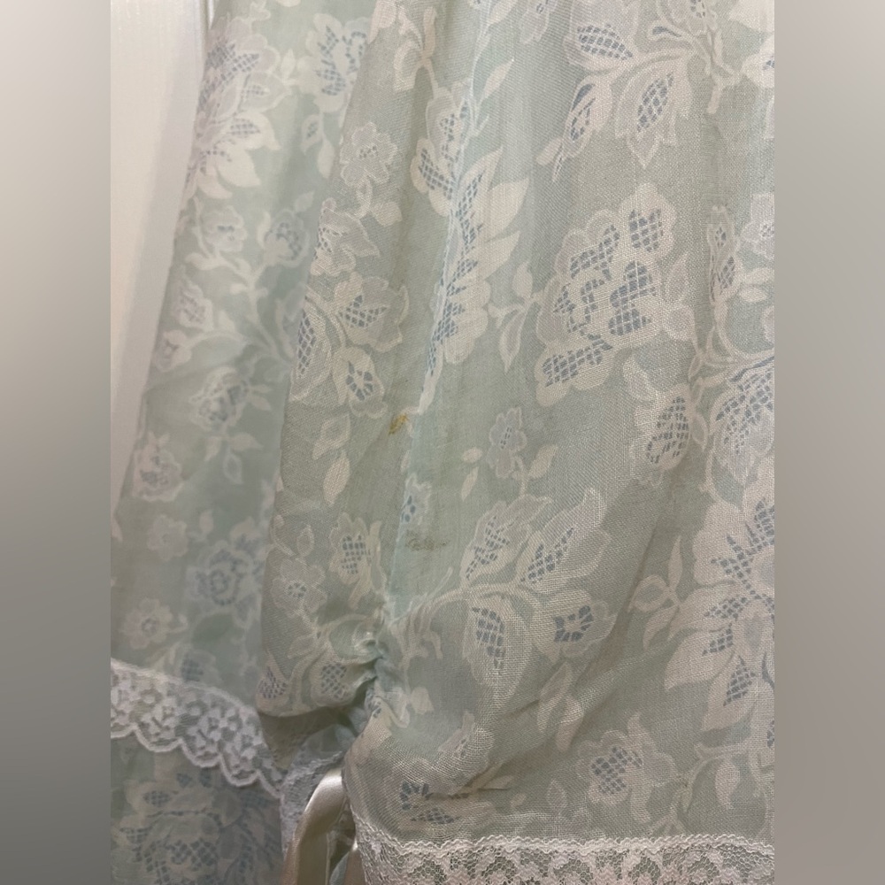 Gunne Sax Victorian Vintage 1970s Blue Floral Lace Dress in Size 5 *Rare* - Picture 6 of 16